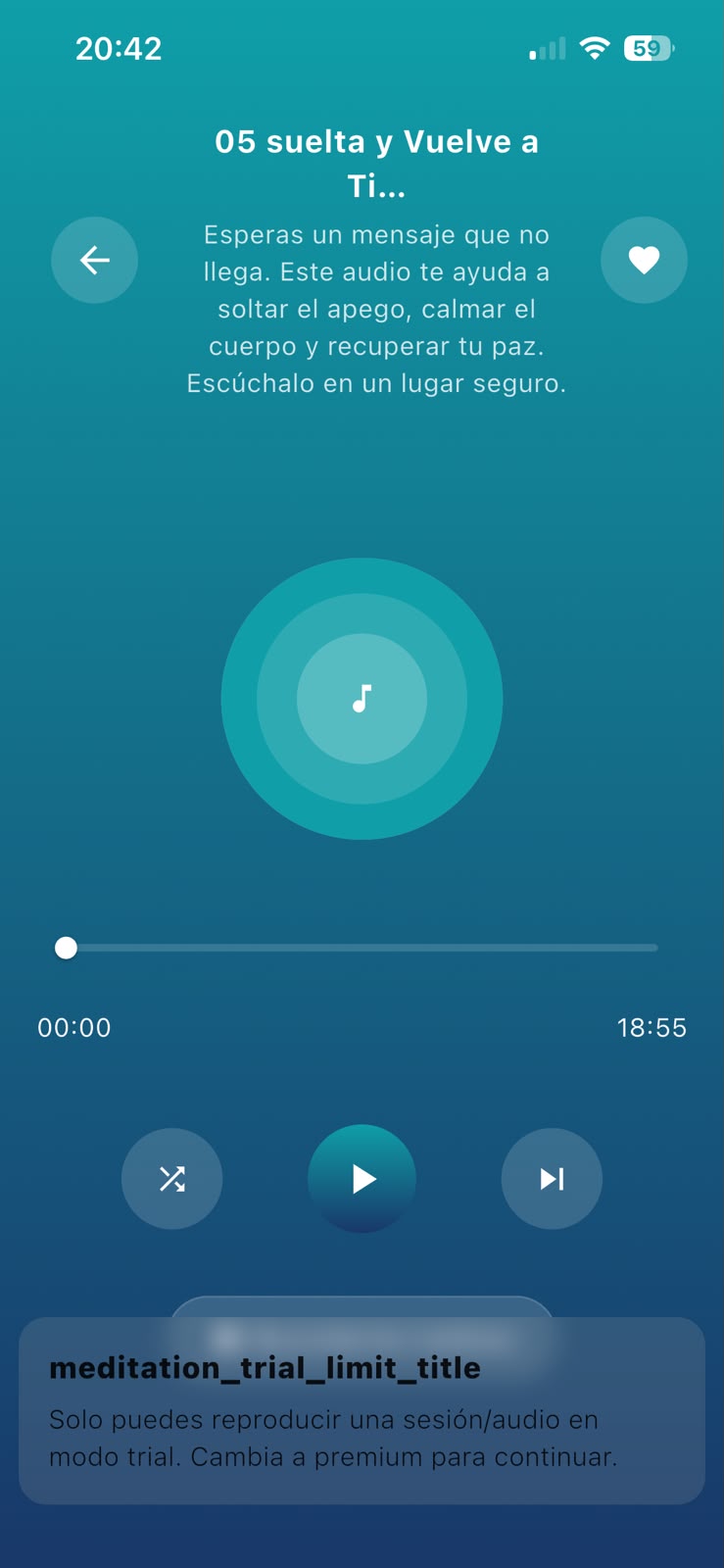 Reproductor de audio HipnoApp