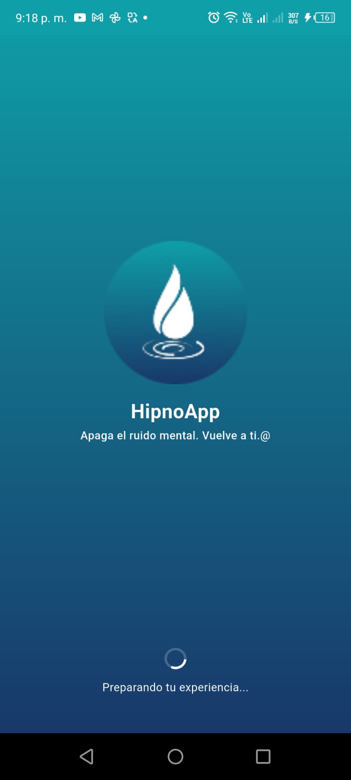 Vista de HipnoApp